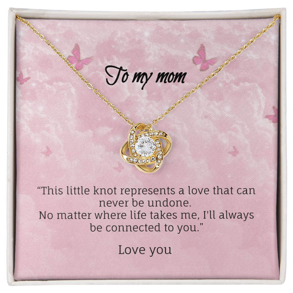 No matter where life takes me-Love knot necklace