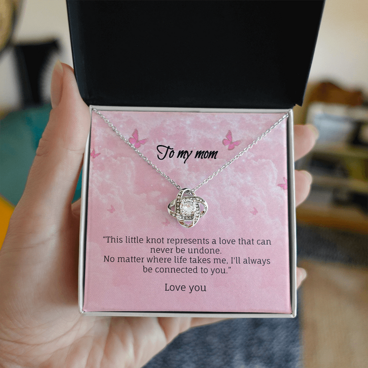 No matter where life takes me-Love knot necklace