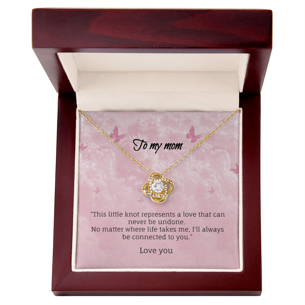 No matter where life takes me-Love knot necklace