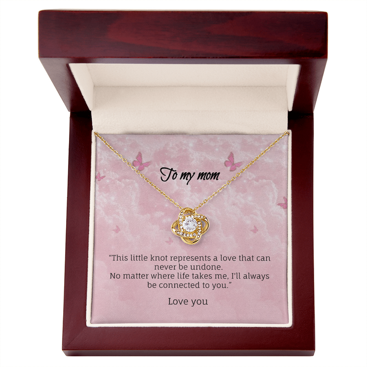 No matter where life takes me-Love knot necklace