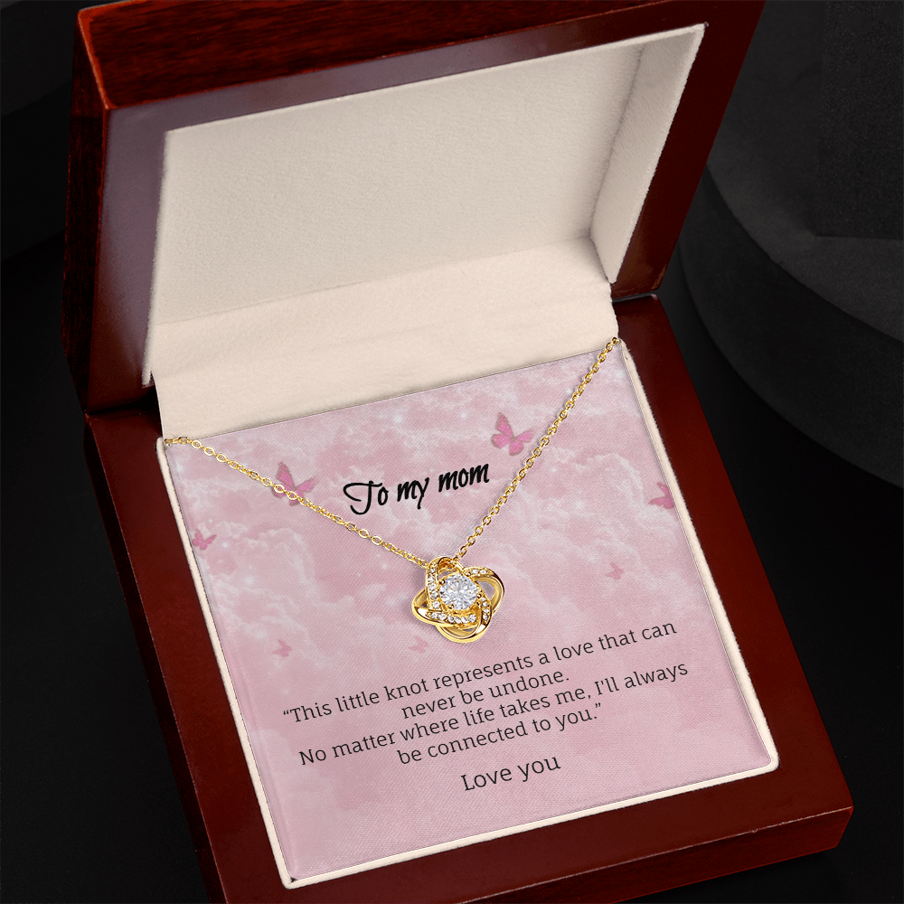No matter where life takes me-Love knot necklace