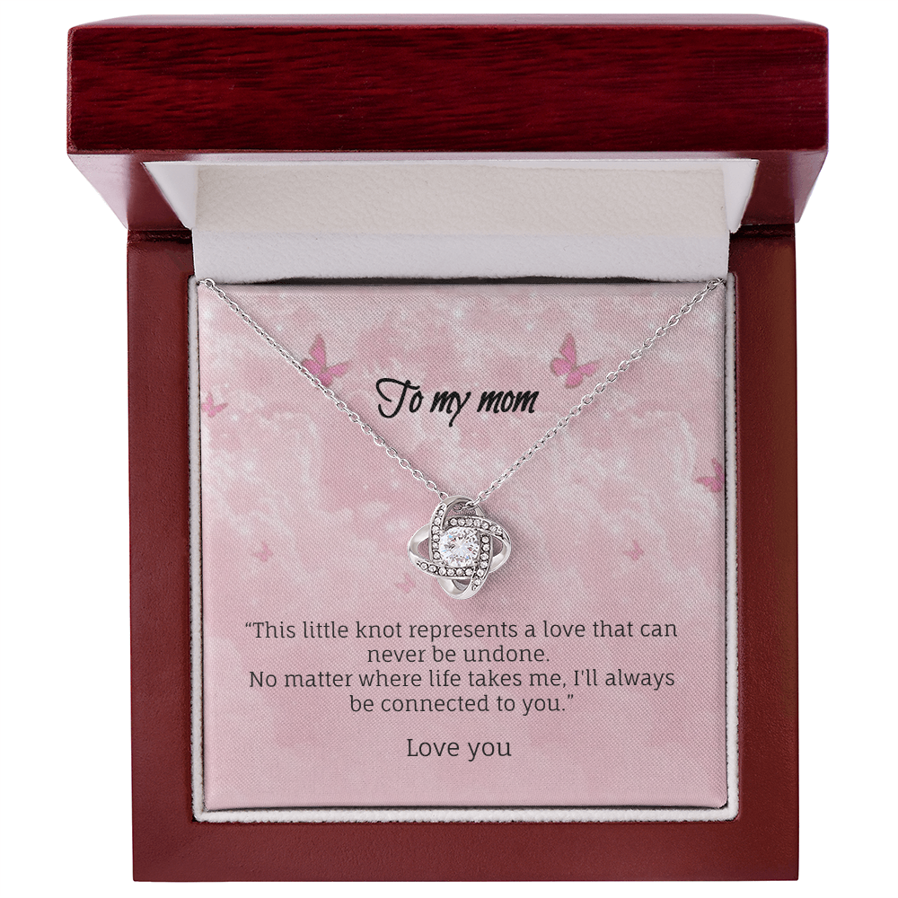 No matter where life takes me-Love knot necklace