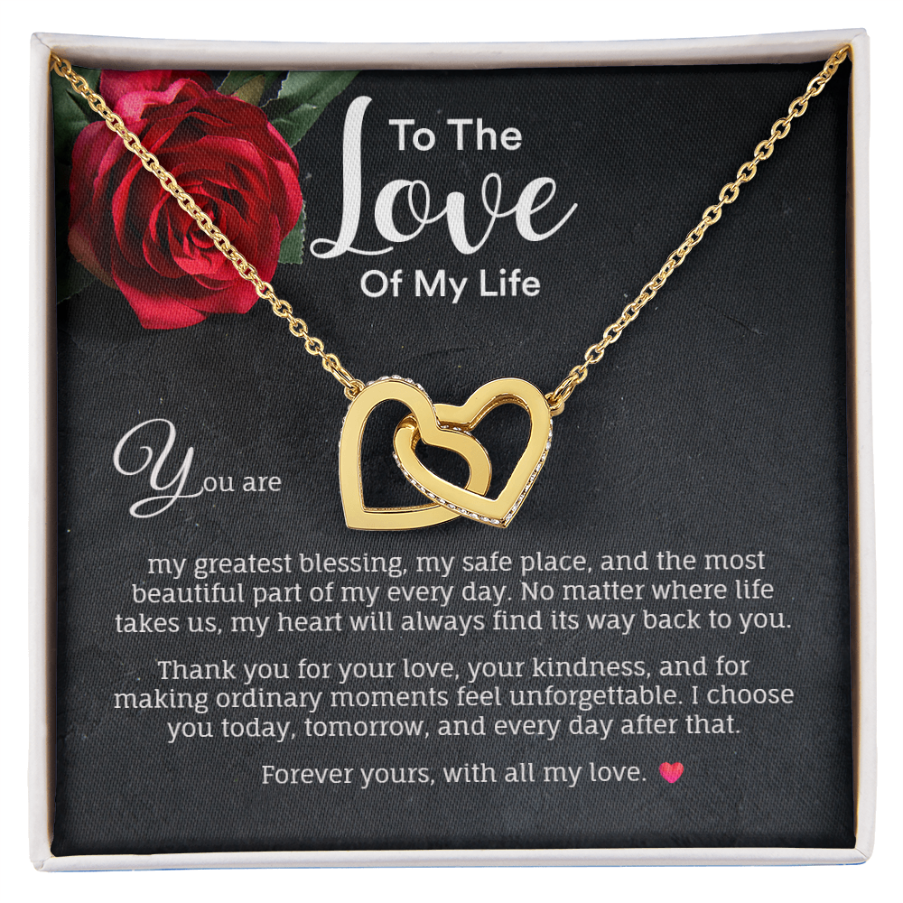 My Greatest Blessing-Interlocking Hearts Necklace