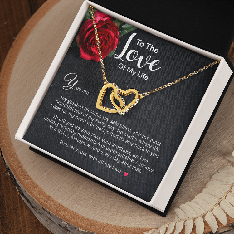 My Greatest Blessing-Interlocking Hearts Necklace